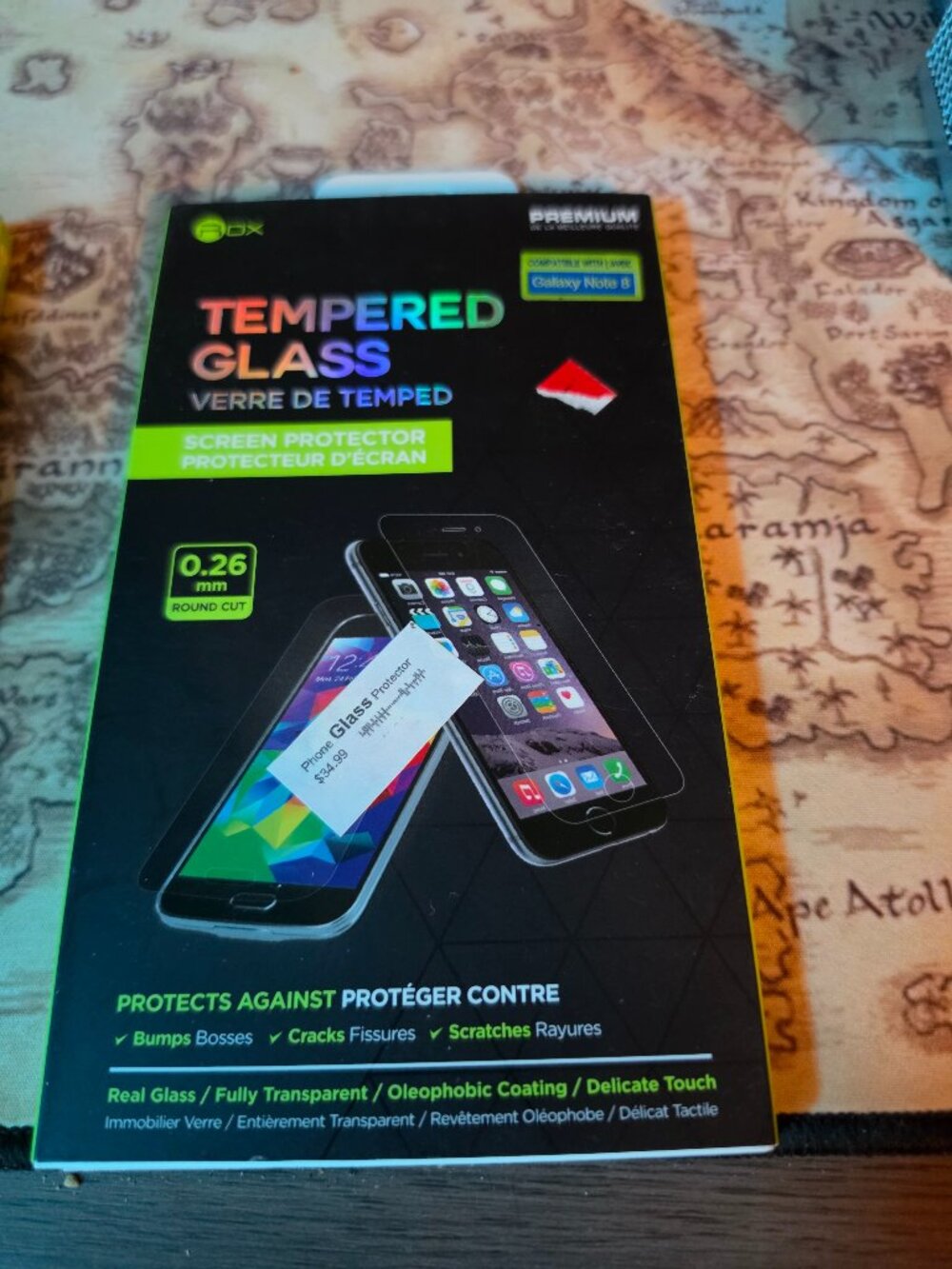 Rox Tempered Glass Screen Protector for Samsung Galaxy Note 8